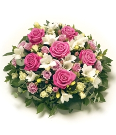 Pink and White Scented Posy