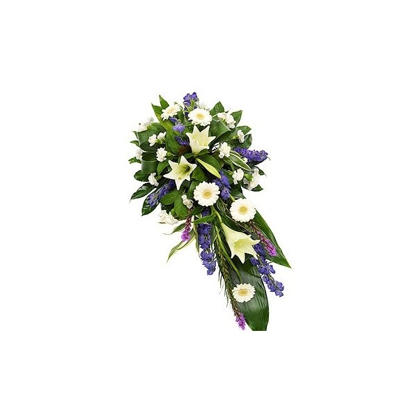 Purple and White Single Ended Spray.